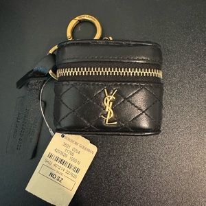 Saint Laurent Gaby Quilted AirPods Case